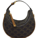 Celine Teen Celine Lulu Bag With Logo Print 120722 Coffee